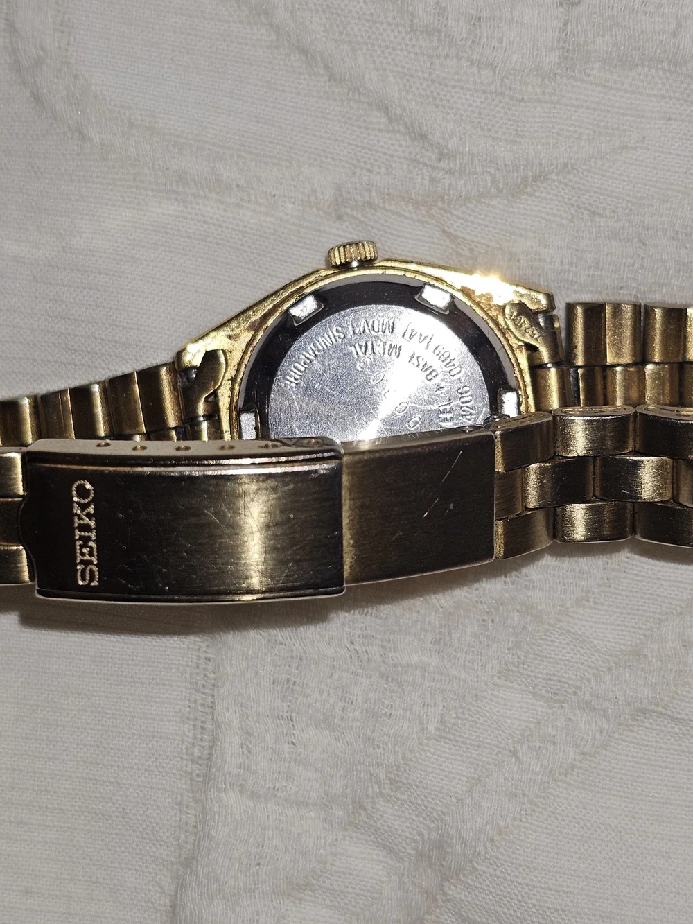Seiko Gold-Tone Men's Automatic Watch - Gold/Black